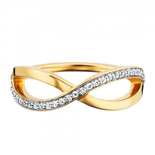 Gold Ring 14 Karat mit Zirkonia